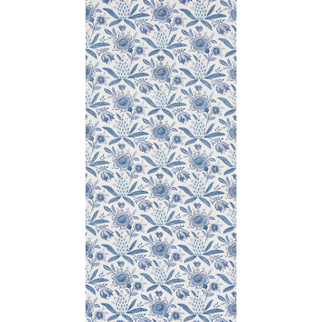 Schumacher Lafayette Botanical Cornflower Wallpaper