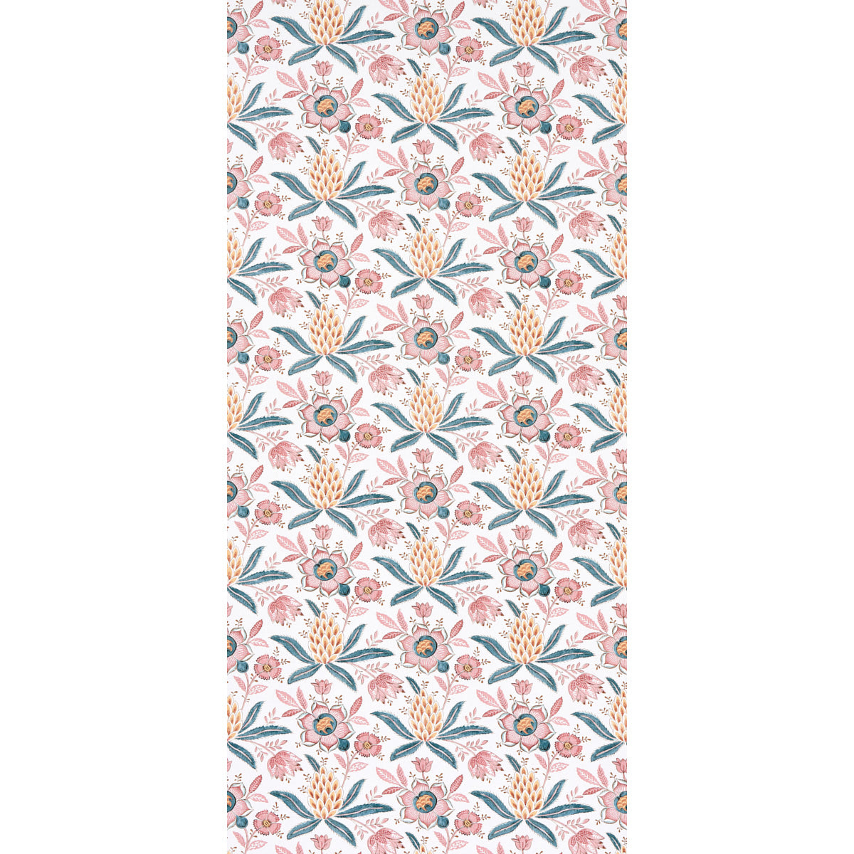 Schumacher Lafayette Botanical Rosso Antico Wallpaper