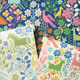 Schumacher Lupita Blues And Greens Wallpaper - Eade's Wallpaper