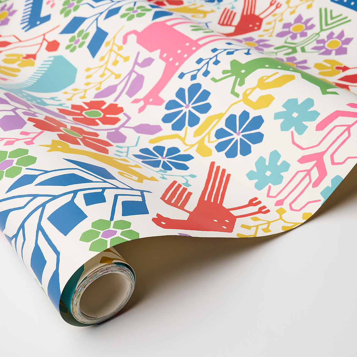 Schumacher Lupita Vibrant Multi Wallpaper - Eade's Wallpaper