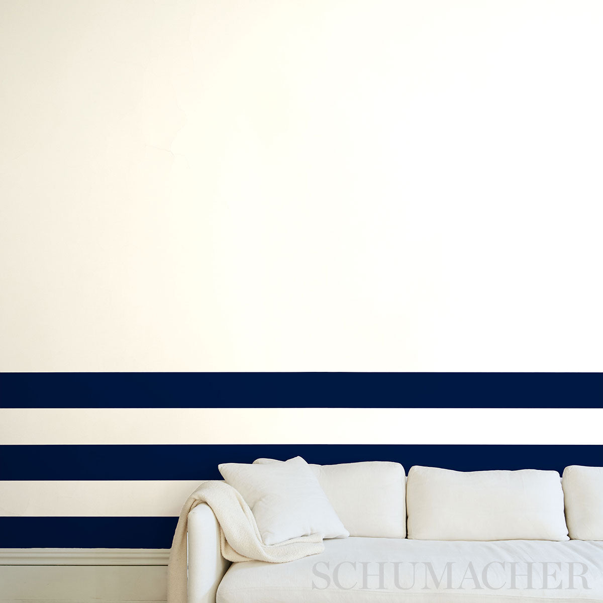 Schumacher Virginia Panel B Cobalt Wallpaper