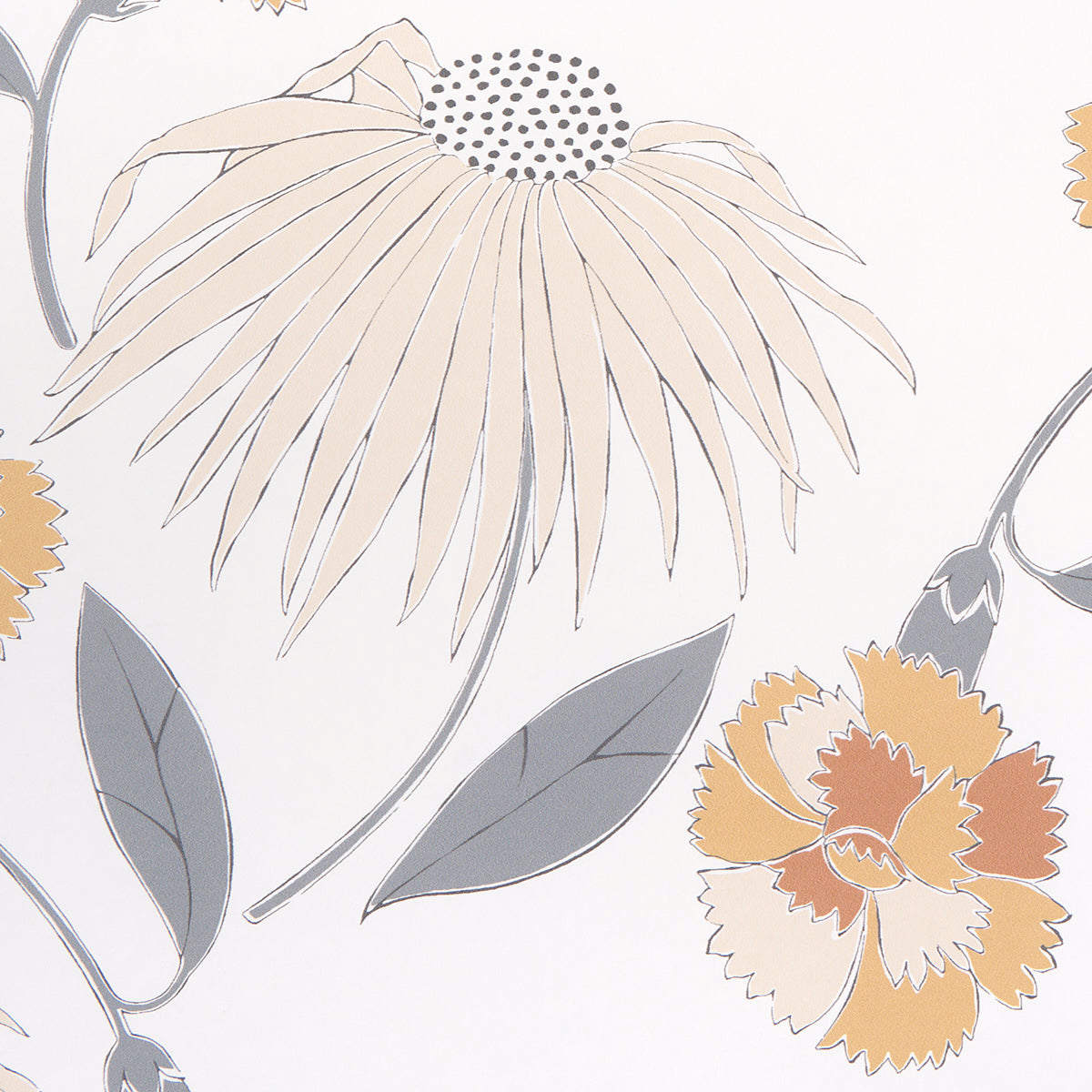 Schumacher Bouquet Toss Toast Wallpaper