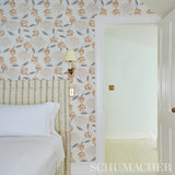 Schumacher Bouquet Toss Toast Wallpaper