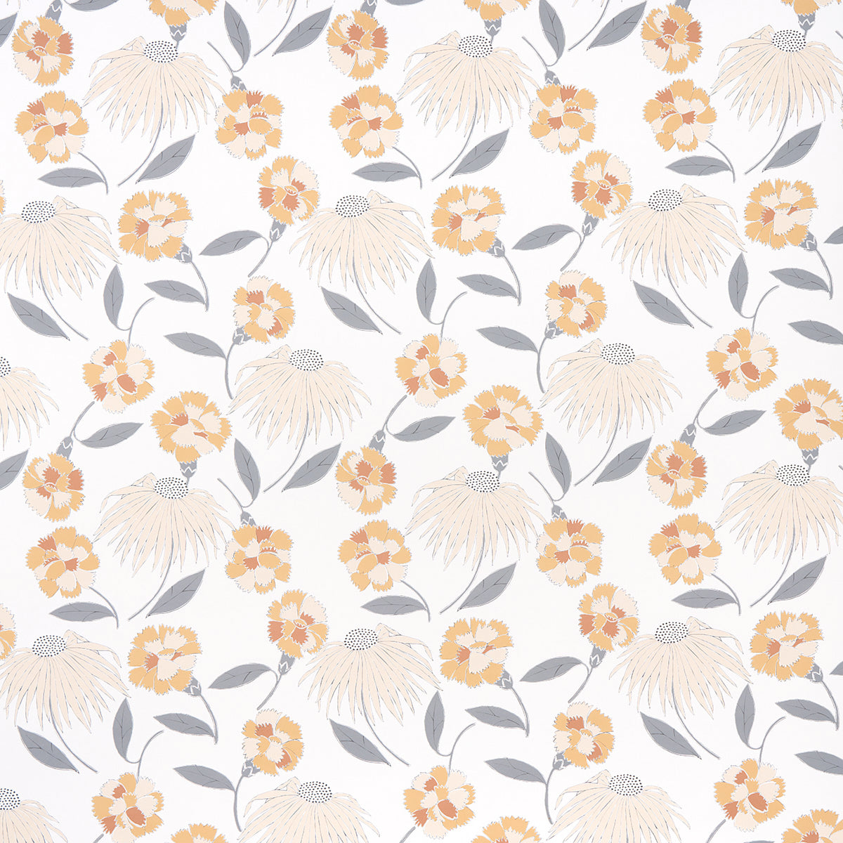 Schumacher Bouquet Toss Toast Wallpaper