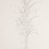 Schumacher Villa Palm Panel White/Ivory Wallpaper