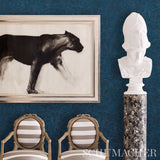 Schumacher Porphyry Peacock Wallpaper - Eade's Wallpaper