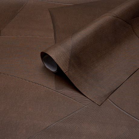 Schumacher 5013954 HAND COMBED PLASTER in BROWN Wallpaper - 