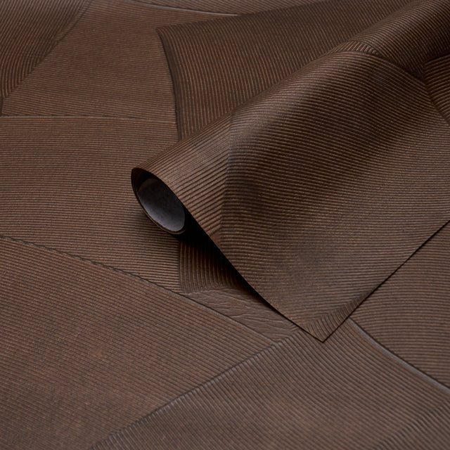 Schumacher 5013954 HAND COMBED PLASTER in BROWN Wallpaper - 