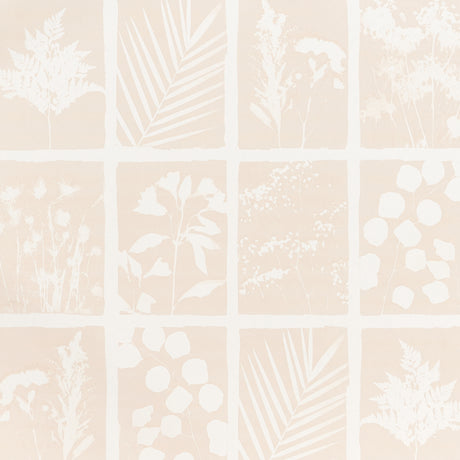 Schumacher Cyanotype Panel Natural Wallpaper