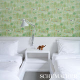 Schumacher Las Colinas Green Wallpaper - Eade's Wallpaper