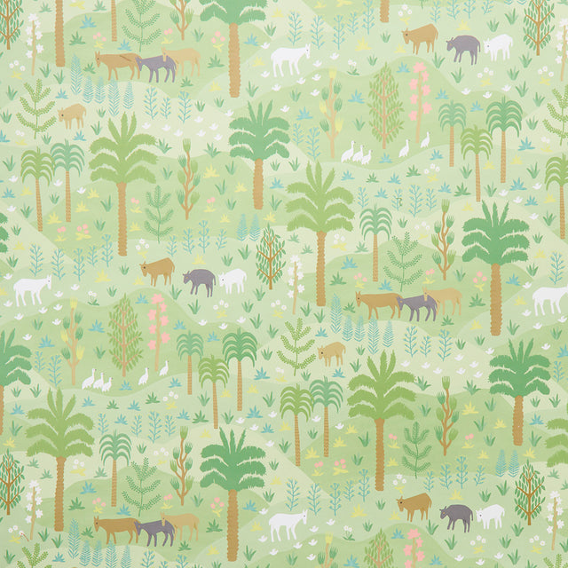 Schumacher Las Colinas Green Wallpaper - Eade's Wallpaper