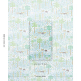 Schumacher Las Colinas Blue Wallpaper - Eade's Wallpaper