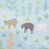 Schumacher Las Colinas Blue Wallpaper - Eade's Wallpaper