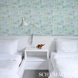 Schumacher Las Colinas Blue Wallpaper - Eade's Wallpaper