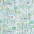 Schumacher Las Colinas Blue Wallpaper - Eade's Wallpaper