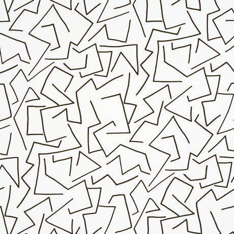 Schumacher Tangent Ivory Wallpaper - Eade's Wallpaper