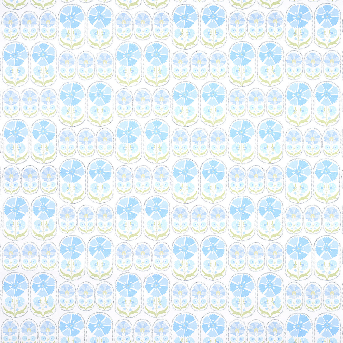 Schumacher Anjuna Floral Sky Wallpaper