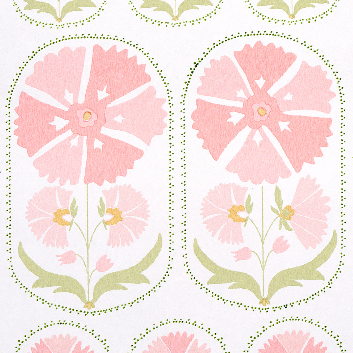 Schumacher Anjuna Floral Blush Wallpaper