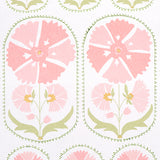 Schumacher Anjuna Floral Blush Wallpaper