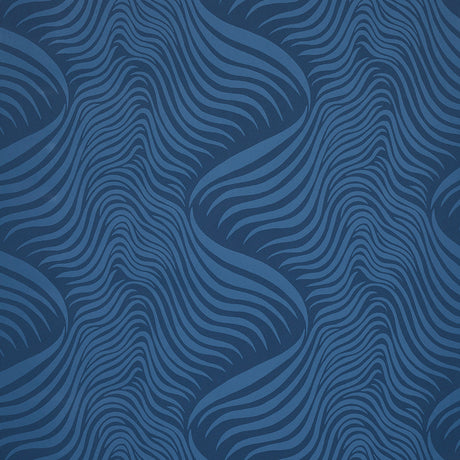 Schumacher Sauvage Navy Wallpaper - Eade's Wallpaper