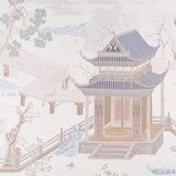 Schumacher Coromandel Panel Set Alabaster Wallpaper