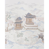 Schumacher Coromandel Panel Set Alabaster Wallpaper