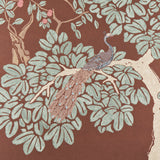 Schumacher Coromandel Panel Set Cinnabar Wallpaper