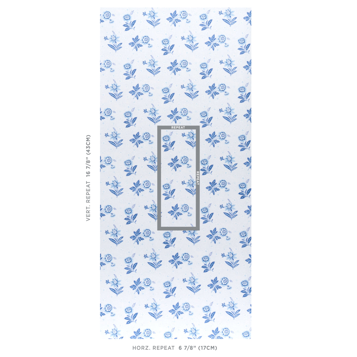 Schumacher Colline Porcelain Wallpaper