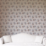 Schumacher Colline Delft & Sepia Wallpaper