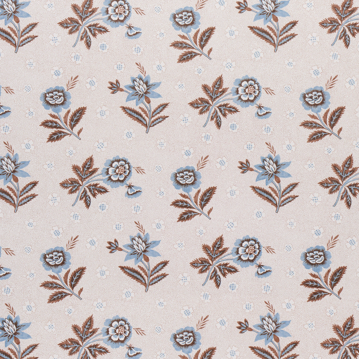 Schumacher Colline Delft & Sepia Wallpaper