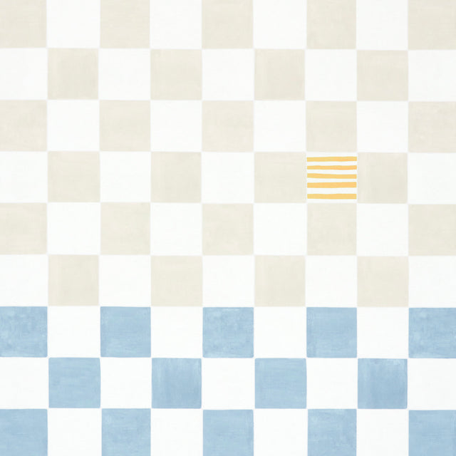 Schumacher 5014264 GAMBIT PANEL in SAND & SOFT BLUE Wallpape