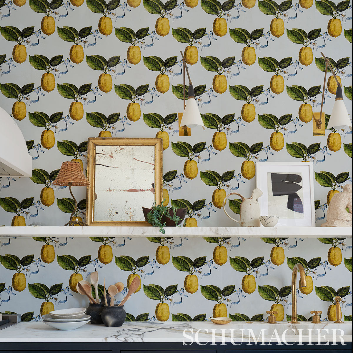 Schumacher Le Citron Sky Wallpaper - Eade's Wallpaper