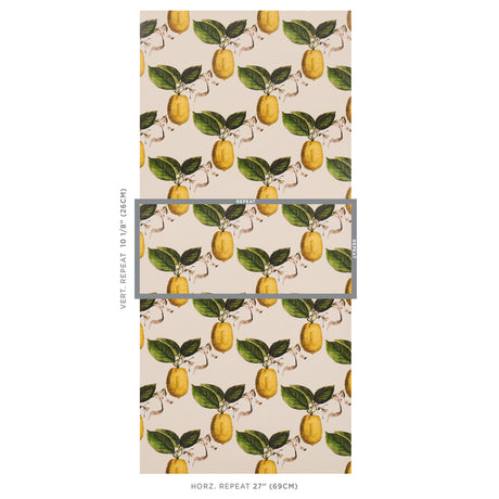 Schumacher Le Citron Natural Wallpaper - Eade's Wallpaper