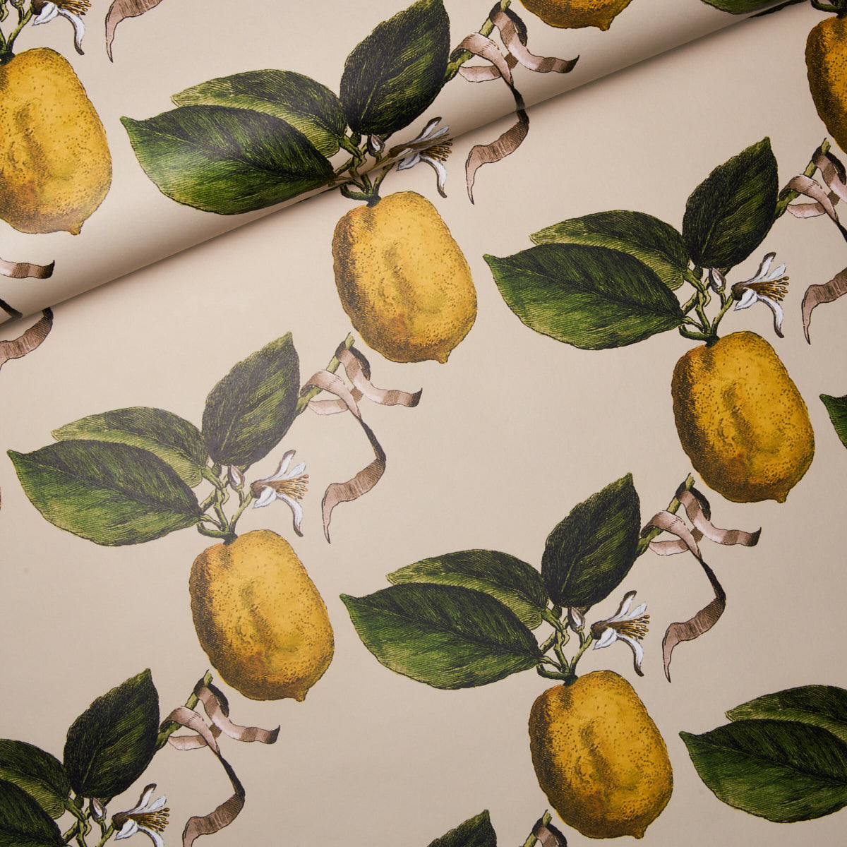 Schumacher Le Citron Natural Wallpaper - Eade's Wallpaper
