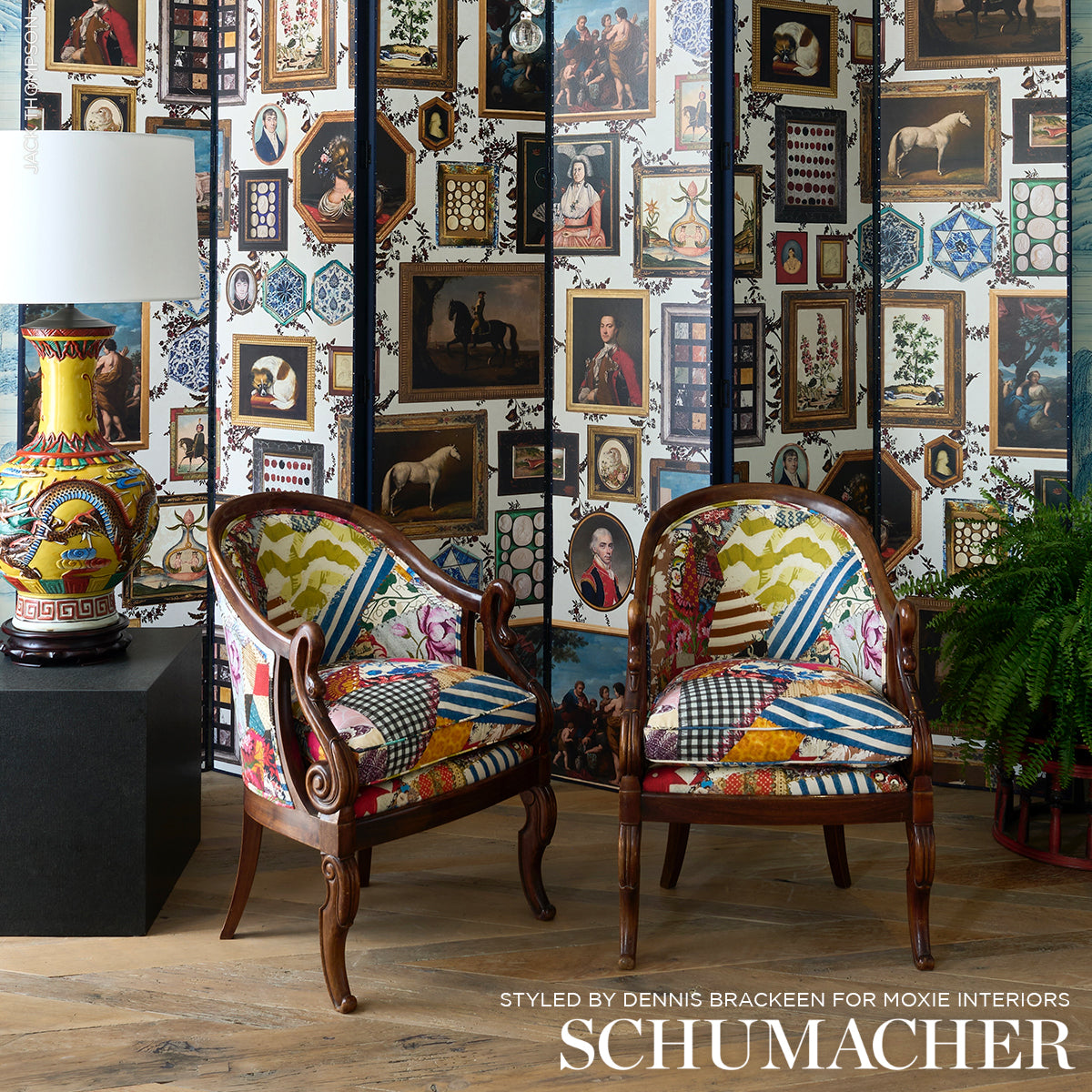 Schumacher Le Grand Tour Floral Wallpaper - Eade's Wallpaper