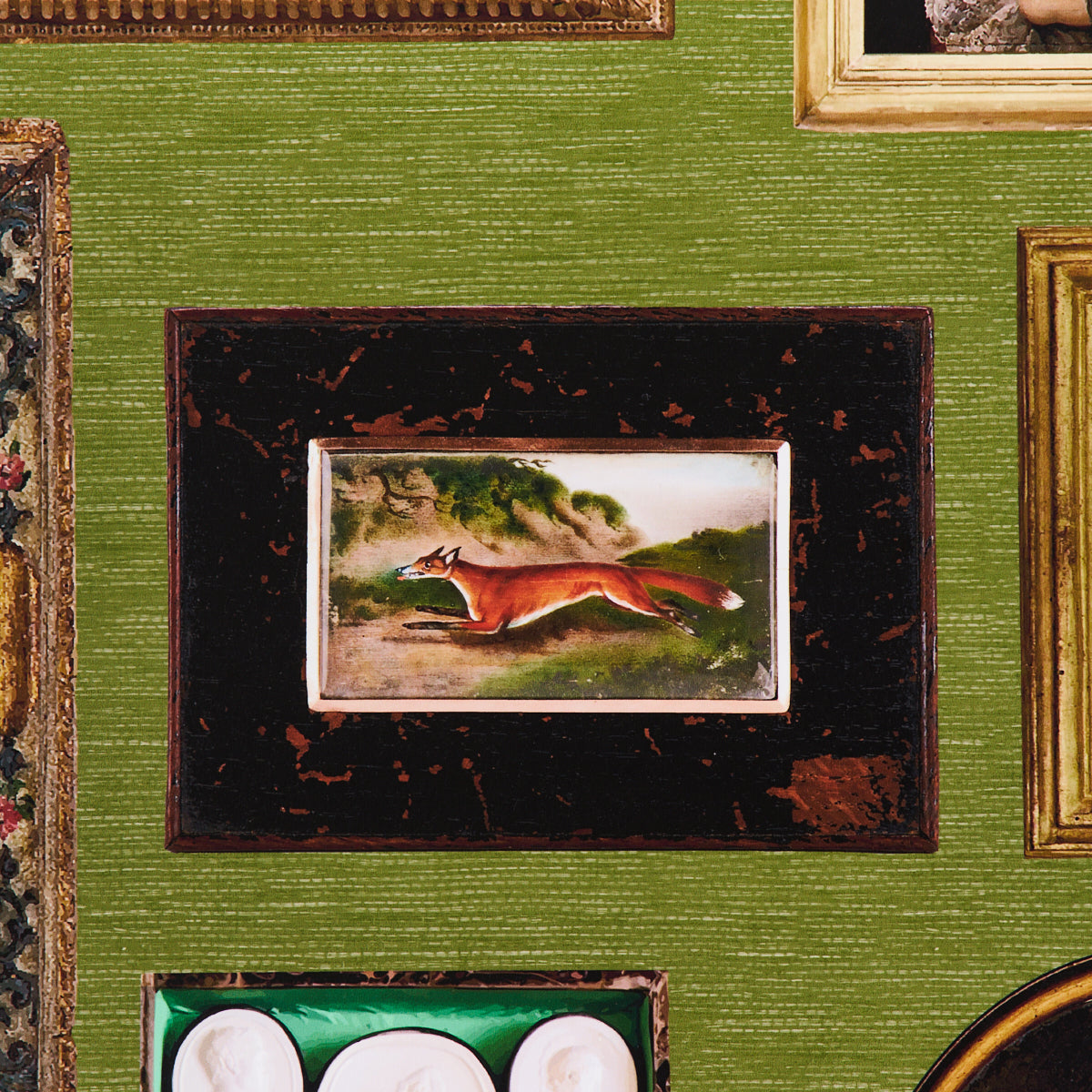 Schumacher Le Grand Tour English Green Wallpaper - Eade's Wallpaper