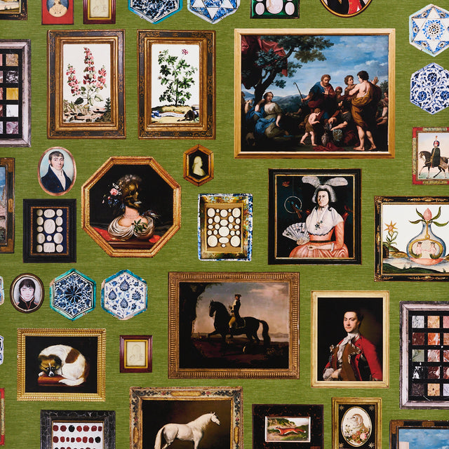 Schumacher Le Grand Tour English Green Wallpaper - Eade's Wallpaper