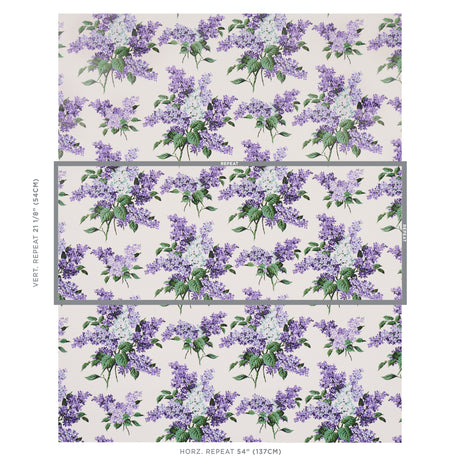Schumacher Proust'S Lilacs Purple Wallpaper - Eade's Wallpaper