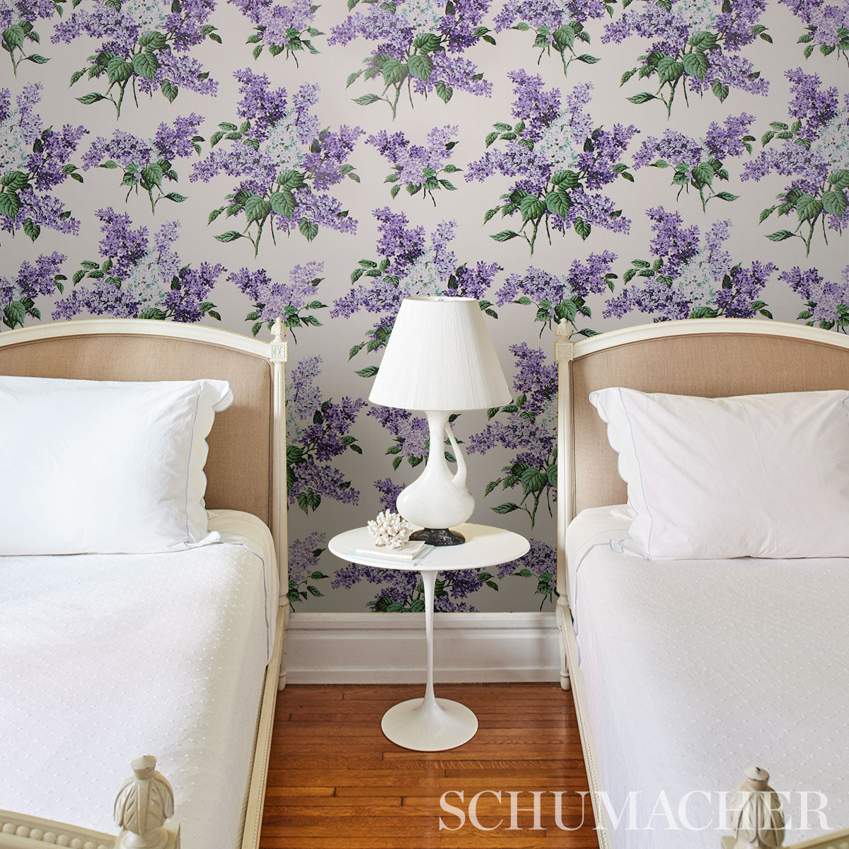 Schumacher Proust'S Lilacs Purple Wallpaper - Eade's Wallpaper