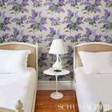 Schumacher Proust'S Lilacs Purple Wallpaper - Eade's Wallpaper