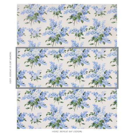 Schumacher Proust'S Lilacs Blue Wallpaper - Eade's Wallpaper
