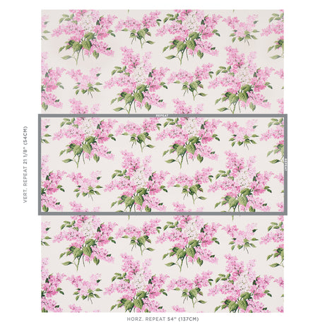 Schumacher Proust'S Lilacs Pink Wallpaper - Eade's Wallpaper