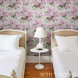 Schumacher Proust'S Lilacs Pink Wallpaper - Eade's Wallpaper
