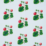Schumacher Strawberry Hill Blue Wallpaper - Eade's Wallpaper