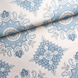 Schumacher Montecito Medallion China Blue Wallpaper - Eade's Wallpaper