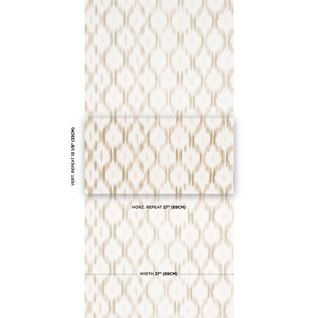 Schumacher Santa Monica Neutral Wallpaper - Eade's Wallpaper