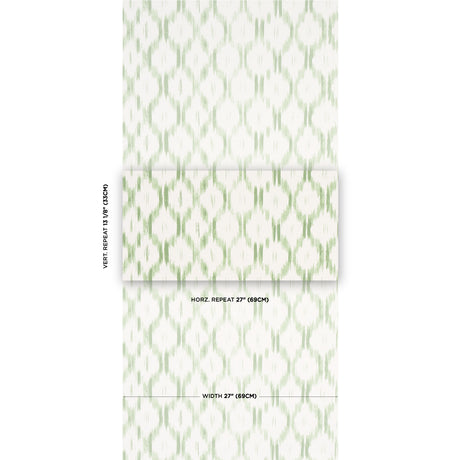 Schumacher Santa Monica Leaf Green Wallpaper - Eade's Wallpaper