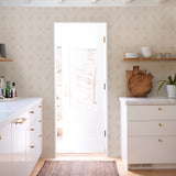 Schumacher Butcher String Red And White On Ivory Wallpaper