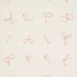Schumacher Butcher String Red And White On Ivory Wallpaper