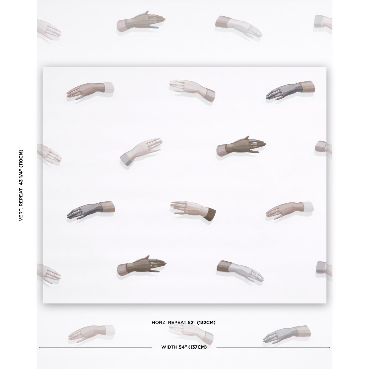 Schumacher Manos Neutral Wallpaper - Eade's Wallpaper